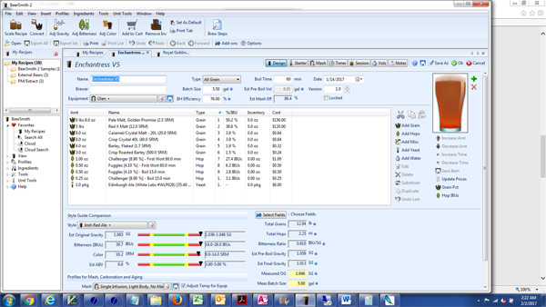 BeerSmith screenshot